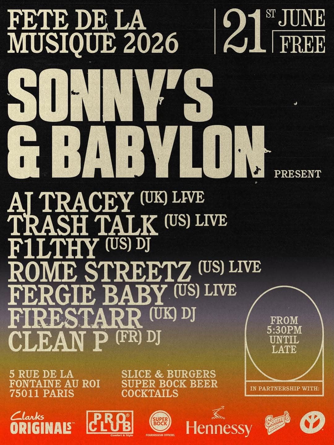 FDLM SONNY'S & BABYLON